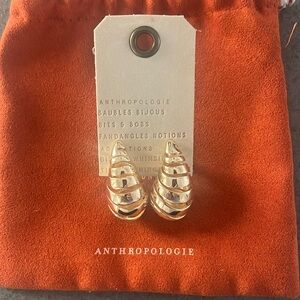 Anthropologie Open-cut Shrimp Earrings
